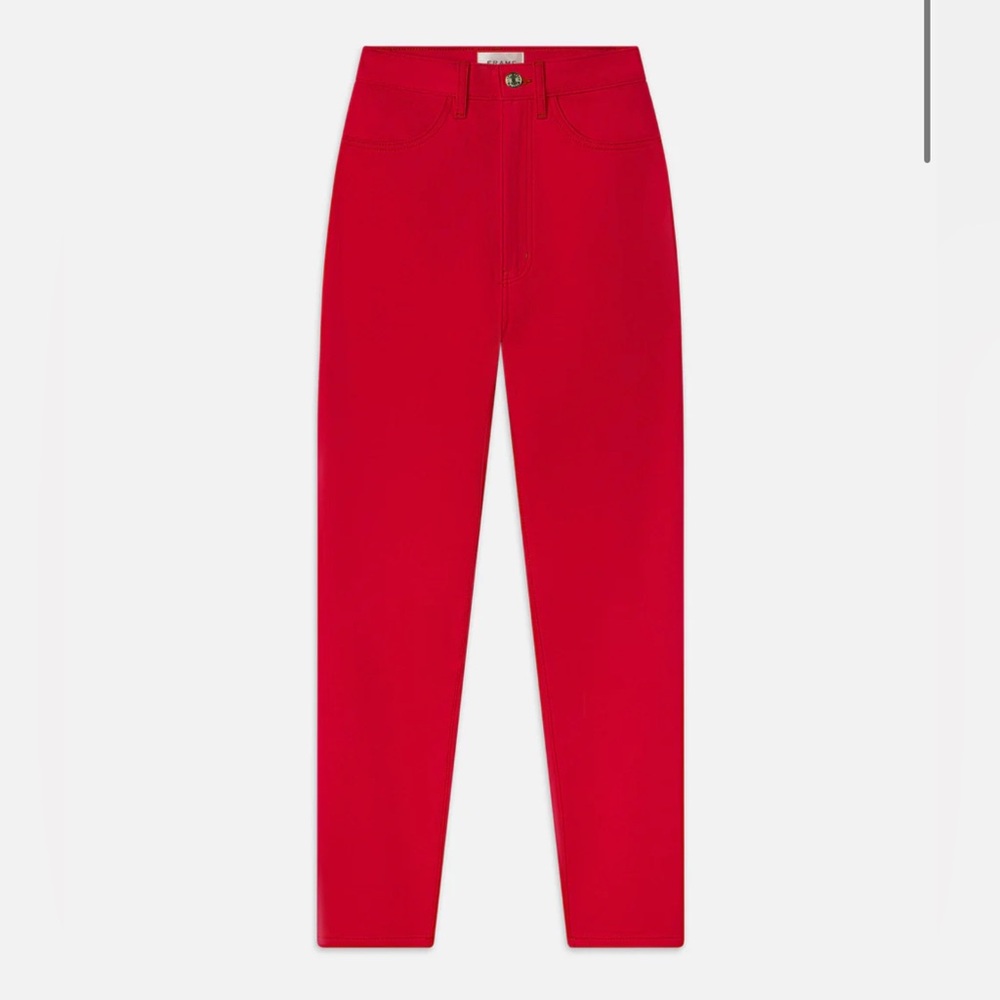 Carolina Herrera Women's High Rise Red Jeans